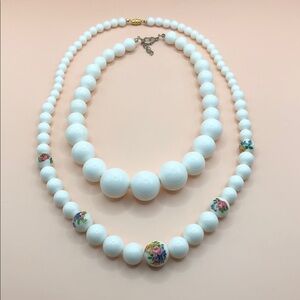 CURATED bundle pinup girl semi chunky beaded statement look necklaces 2.